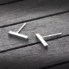 oly-7ccde3e29371e4a210cc629589079c99 Wholesale PVD Coated 18K Gold Real Gold Plated Geometric 304 Stainless Steel Simple Style Waterproof Non Tarnish Ear Studs