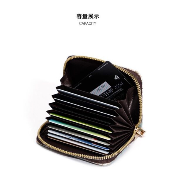 Wholesale printing card organ storage bag change card clip bag haze silicone beads beaded