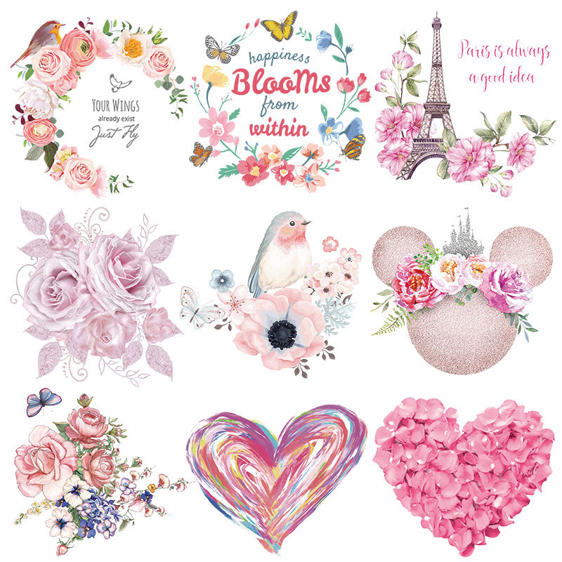 Wholesale Flower heat transfer printing