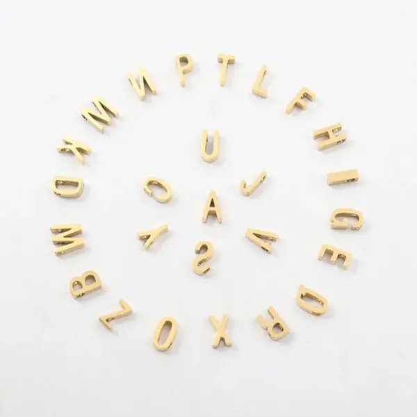 Wholesale 201 Stainless Steel 304 Stainless Steel Copper Letter Pendant Necklace