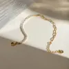 304 Stainless Steel Geometric PVD Coated Zircon Real Gold Plated Basic Modern Style Classic Style Waterproof Non Tarnish Inlay Bracelets