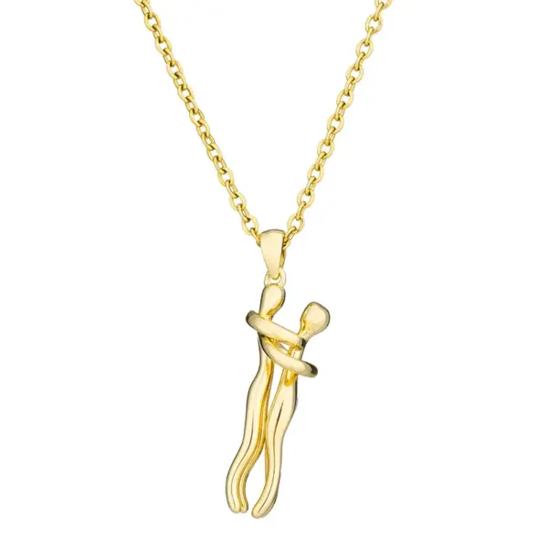 Wholesale Fashion Geometric 304 Stainless Steel Copper 18K Gold Plated No Inlaid Necklace