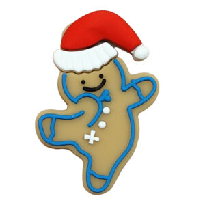 Christmas Gingerbread Man Hat - Z Silicone Beads