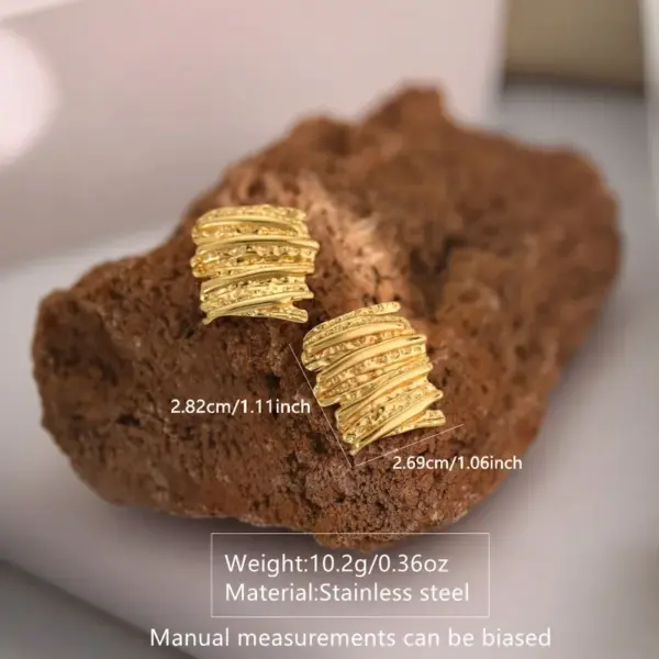 Wholesale 1 Pair IG Style Casual Princess Geometric Star Donuts 304 Stainless Steel Imitation Gold Ear Studs