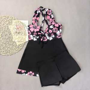 240850 Pink floral tankini / XL