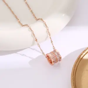 8161-Rose Gold White Zirconium