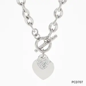 Pcd707 Silver Necklace