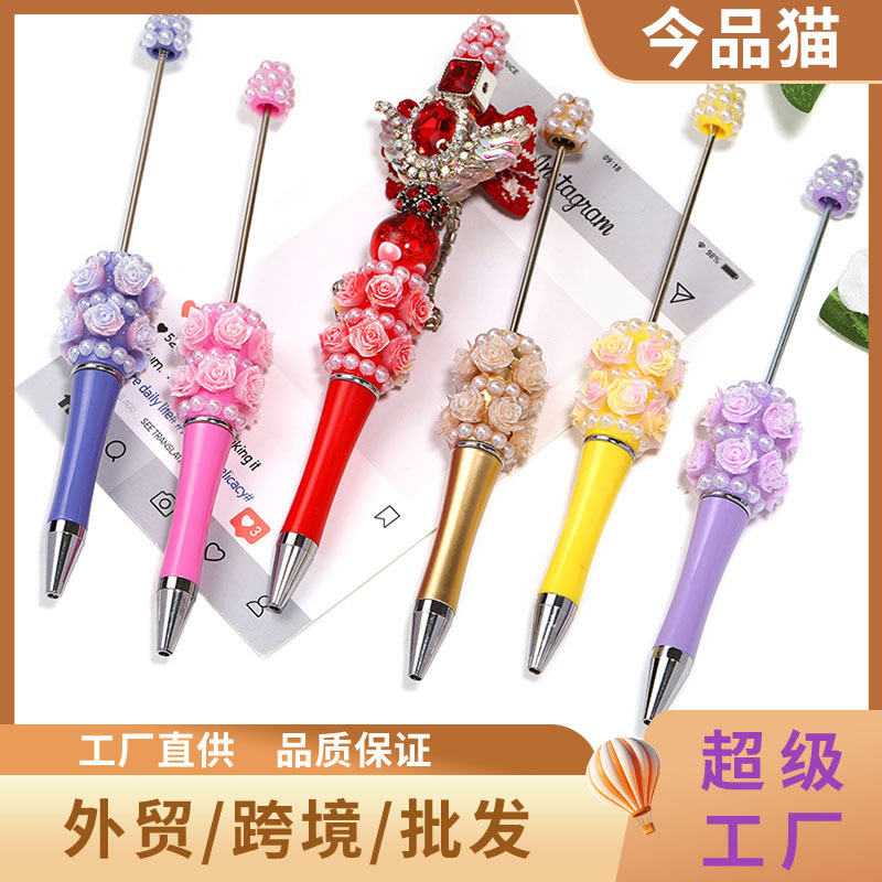 Wholesale Heavy industry rose-shaped ballint pen