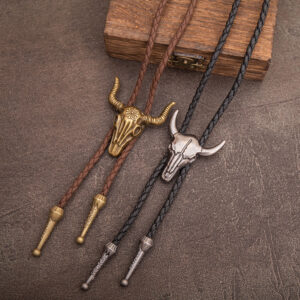 Wholesale Cow Head Alloy Accessories Polo Tie Fashion Collar Necklace