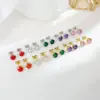Wholesale PVD Coated 18K Gold Platinum Real Gold Plated Round 304 Stainless Steel Simple Style Waterproof Non Tarnish Ear Studs