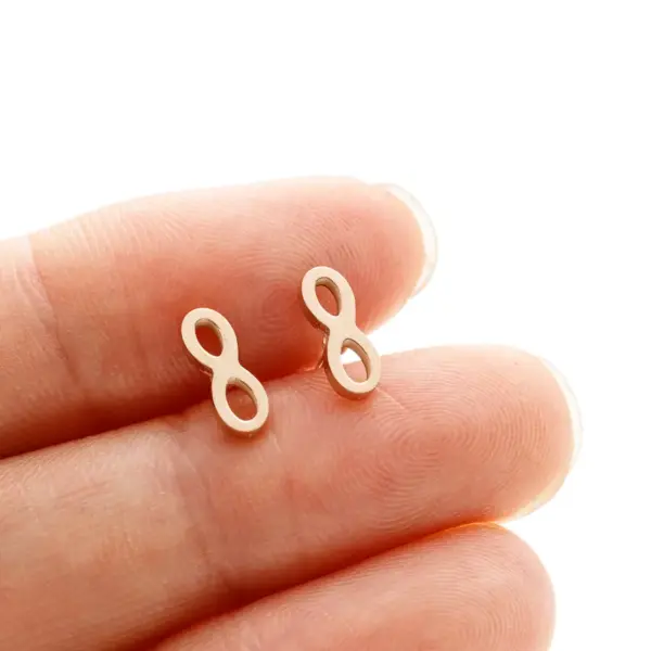 Wholesale PVD Coated 18K Gold Real Gold Plated Cross Heart Shape Butterfly 304 Stainless Steel Cute Japanese Style Waterproof Non Tarnish Ear Studs