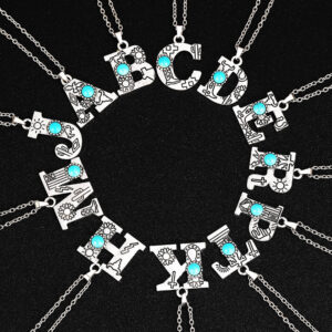 oly-7d2bcc431097cf0a51a76d4cf0713e9e Wholesale Bohemian style English letter necklace