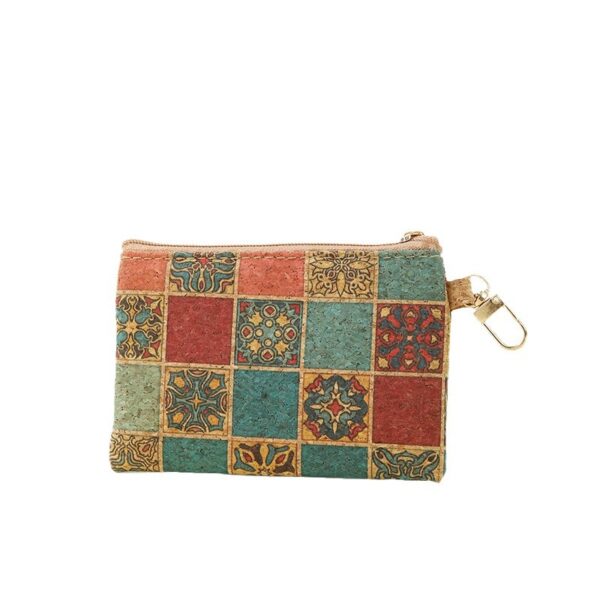Wholesale High Quality Square Cork Coin Purse Card Case Key Case Data Cable Storage Bag