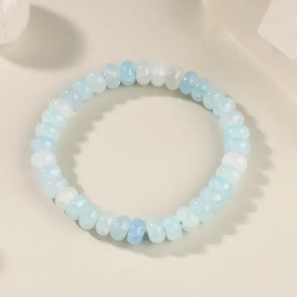 Wholesale Popular Glass Bracelet Wholesale Bracelet Original Design Women's Wholesale Bracelet Aquamarine