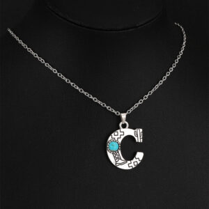 9003 silver O-Chain Letter C