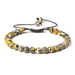 Yellow Peacock / 6mm (Stretchable)