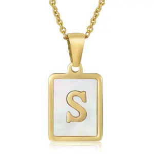 S Letter Gold Necklace