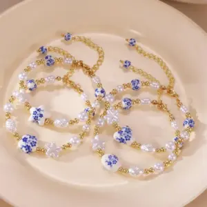 Wholesale Casual Classical Pentagram Heart Shape 304 Stainless Steel Beaded Chain Bracelets In Bulk