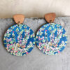 Wholesale Vintage Floral Wood Earrings Bohemian Earrings