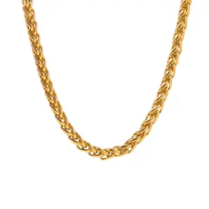 X0474-Dragon Bone Chain-Necklace- Gold