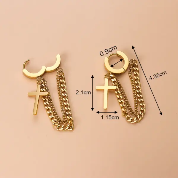 Wholesale 1 Pair Fashion Eye Plating 304 Stainless Steel Stainless Steel Earrings