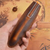 Wholesale Crazy Horse Leather Fountain Pen Case Single Pen Case