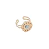 Wholesale PVD Coated 18K Gold Real Gold Plated Flower Stainless Steel Retro Waterproof Non Tarnish