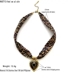 Oil Dripping Heart Necklace / Average Size