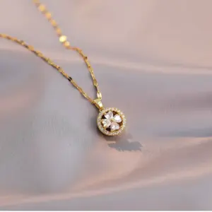 X0724 Love Rotating Necklace--2