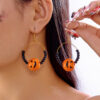 Wholesale Cute and Funny Pumpkin Ghost Spider Bat Cat Earrings Halloween Party Earrings Design for Women