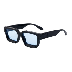 C9 bright black frame black sky blue film