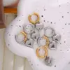 Wholesale 304 Stainless Steel Heart Shape PVD Coated 18K Real Gold Plated Sweet Waterproof Non Tarnish Plating Drop Earrings