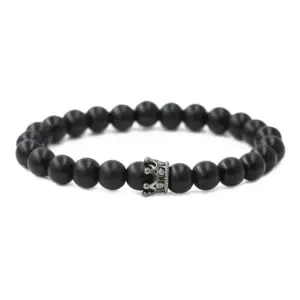 Matte Black Stone Black Small Crown