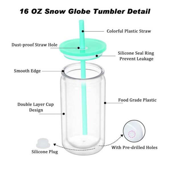 Wholesale Color Double Layer Plastic Cup 16oz Plastic Mason Cup Eco-Friendly Jelly Color Suction Cup Portable Drop Resistant