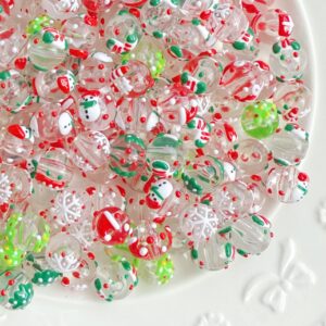 Wholesale Christmas transparent loose beads