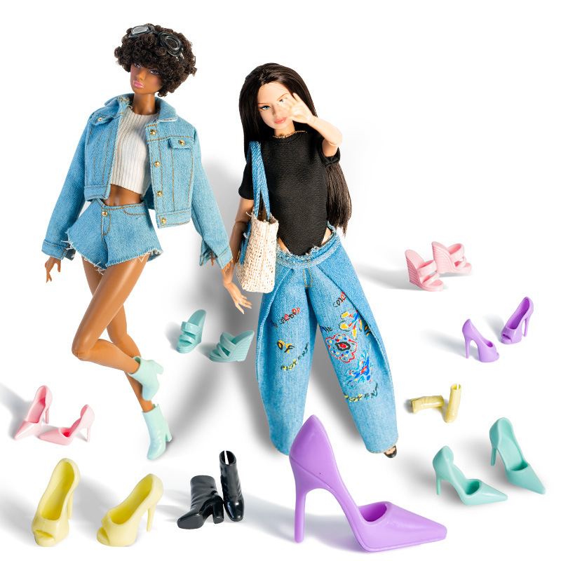 Wholesale Dolls High Heels Multi-Color Fashionable Aessories Doll clothes