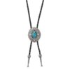 Wholesale Polo tie vintage sweater chain petal oil necklace bolo tie leather high-end long necklace