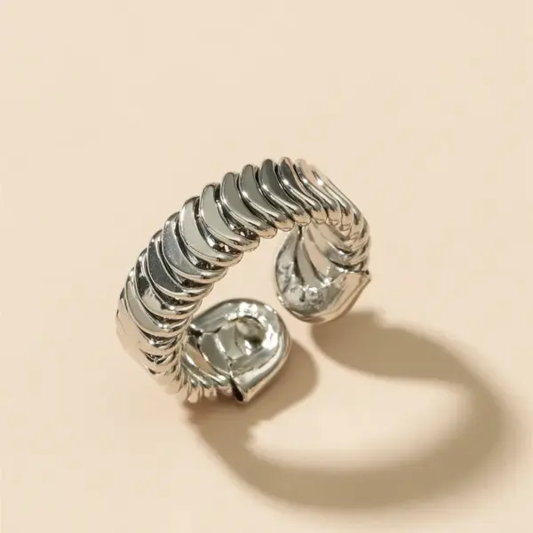 PVD Coated Real Gold Plated Geometric Titanium Steel Baroque Style Waterproof Non Tarnish