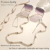 Wholesale Women's Cross-border Certificate Necklace Wooden Beads Jewelry Glasses Necklace
