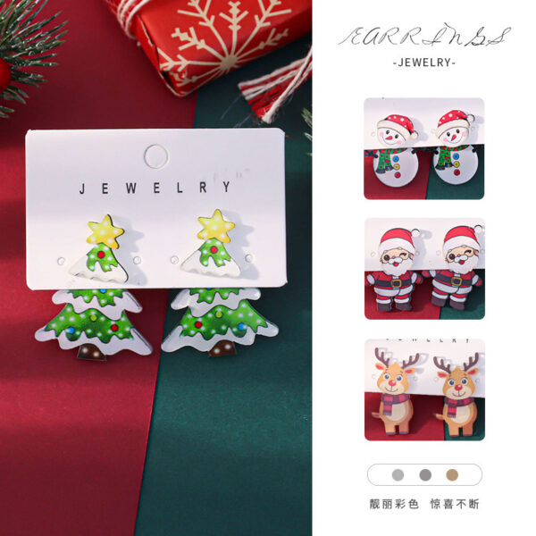 Wholesale Cute Cartoon Christmas Earrings