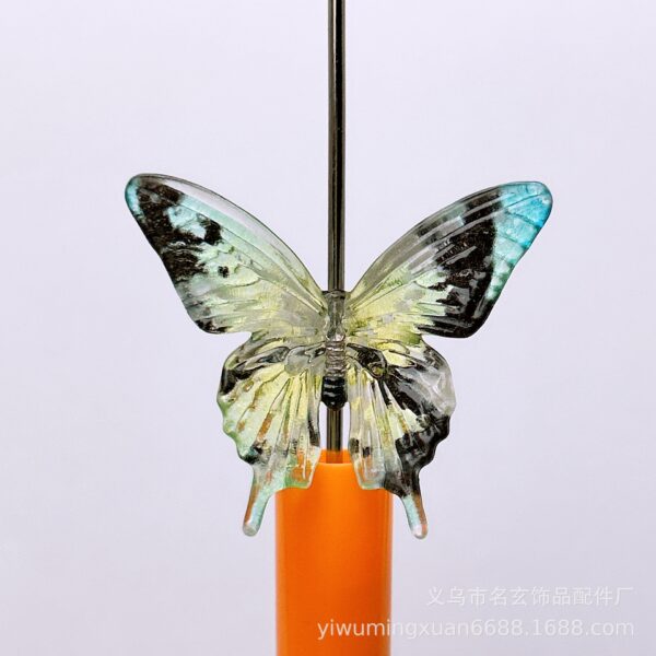 Wholesale 3. Printed Simulation Butterfly Vertical Hole Loose Beads