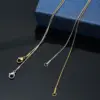 Wholesale Jewelry Simple Style Geometric 304 Stainless Steel 18K Gold Plated Plating Chain Stainless Steel Necklaces
