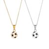Wholesale World Cup Football Sports Series Titanium Steel Jewelry Explosive Men's Football Necklace Drops of Glue Football Pendant SP1012