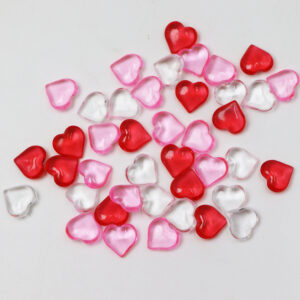Red pink transparent mixed color / 500 pieces per pack