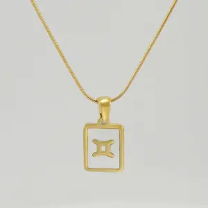 Gold / Gemini-Snake bones chain