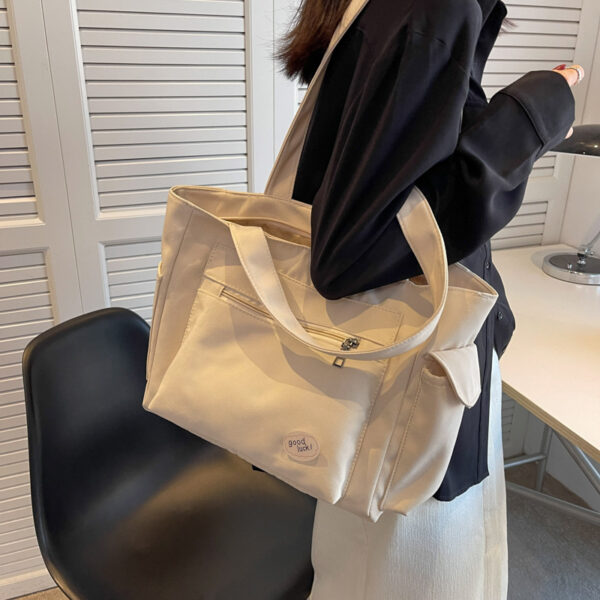 Wholesale Shoulder Bag for Women, Large Capacity, Versatile Canvas Bag, Student Simple Handbag, Casual Crossbody Bag, Tutoring Bag, Mommy Bag