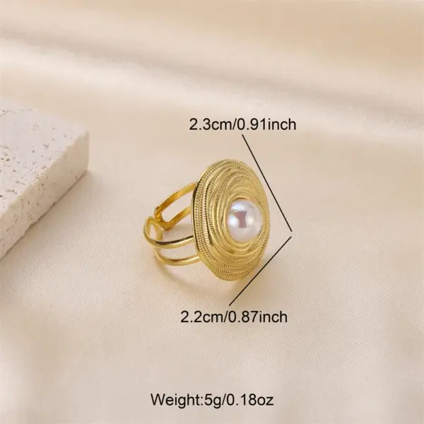 Wholesale PVD Coated 18K Gold Plated Real Gold Plated Geometric 304 Stainless Steel Elegant Waterproof Non Tarnish 304 Stainless Steel Rings Earrings Necklace