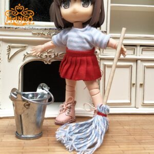 Bucket and blue mop