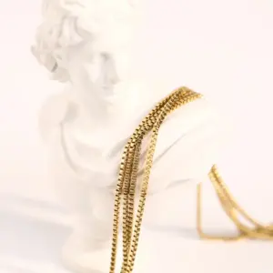 1.2mm Box Chain 40 + 5cm / Gold