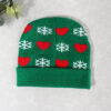 Wholesale Snowflake and heart Christmas knitted hat